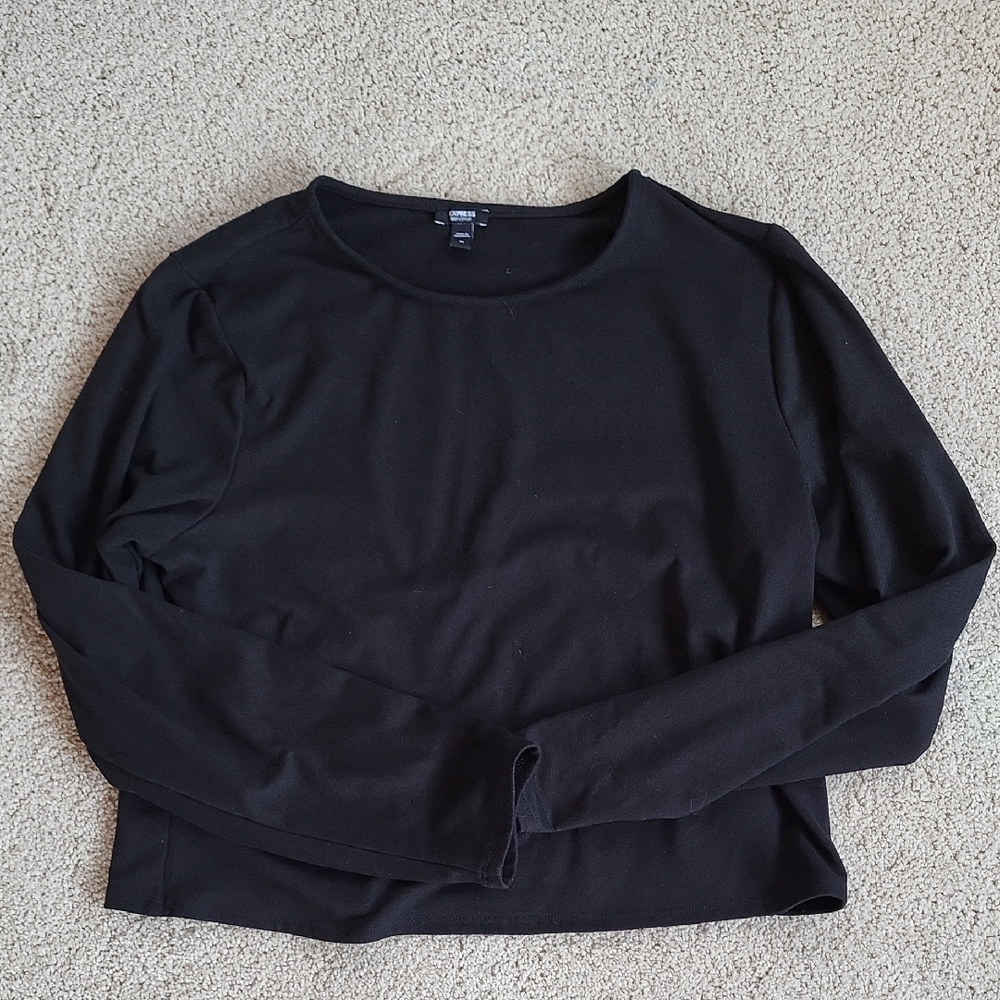Classic Black Long Sleeve Top